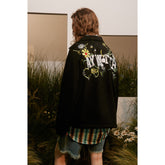 Unisex Jacket Vintage Floral Embroidered Casual Jacket